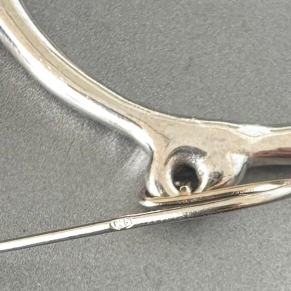 E&L Israel 925 Sterling Silver Circle Hammered Electroform Dangle Earrings - Picture 15 of 15